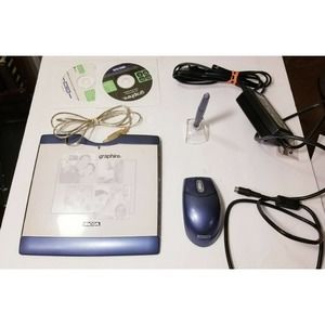 WACOM Graphire 3 4x5 Graphics Pad Tablet w Mouse, Pen & Software Preowned